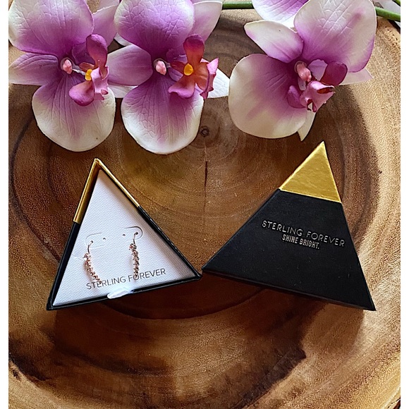 NWT Sterling Forever Rose Gold Ear Crawlers - Picture 3 of 7